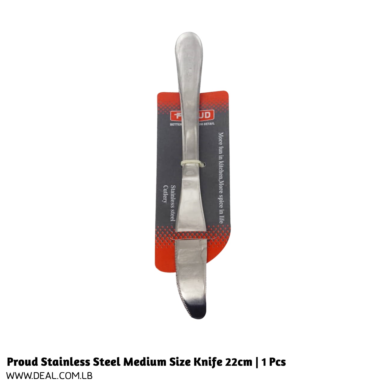Proud+Stainless+Steel+Medium+Size+Knife+22cm+%7C+1+Pcs